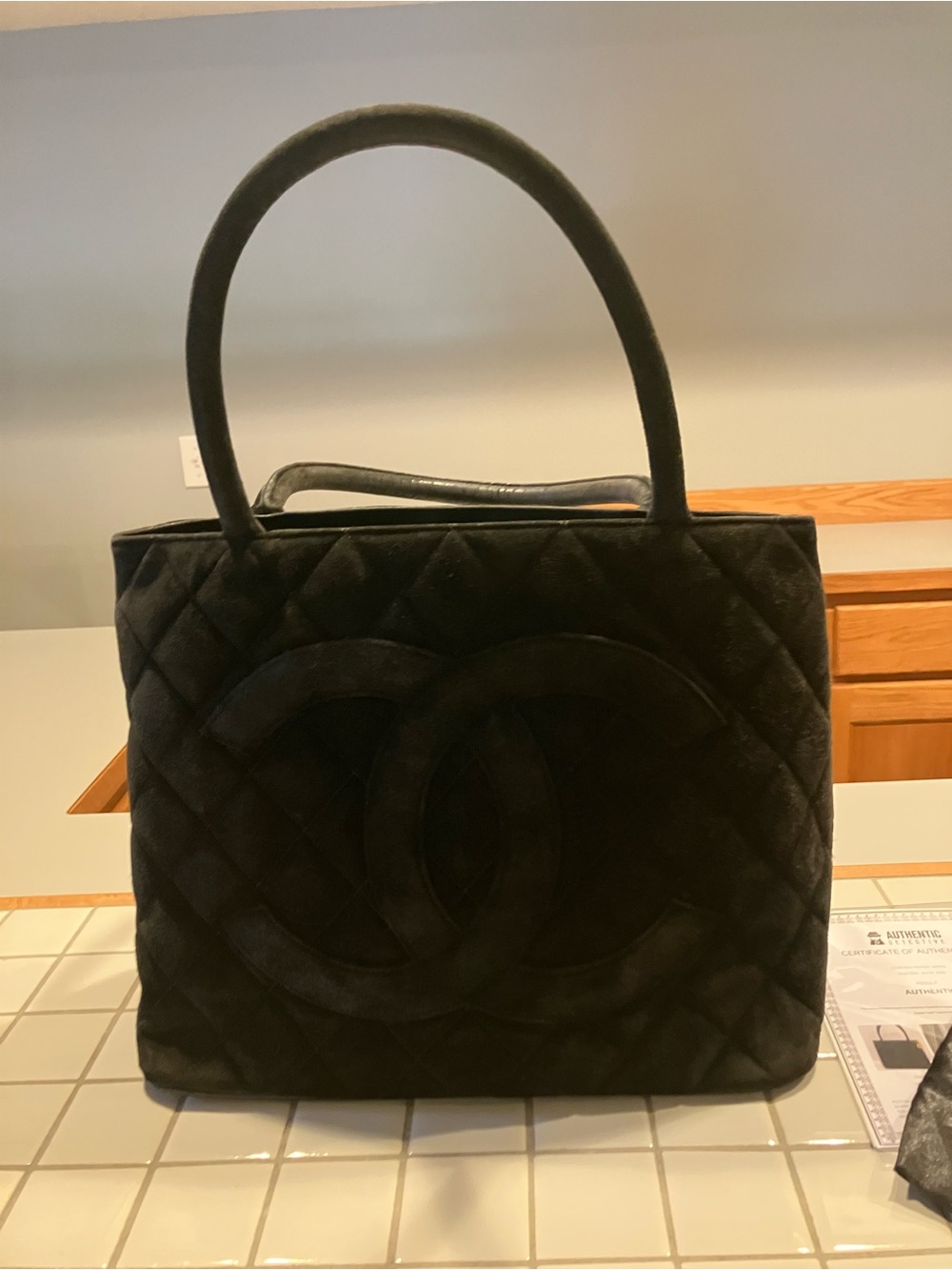 CHANEL Black Quilted Satchel with CC Charm - Picture 8 of 12